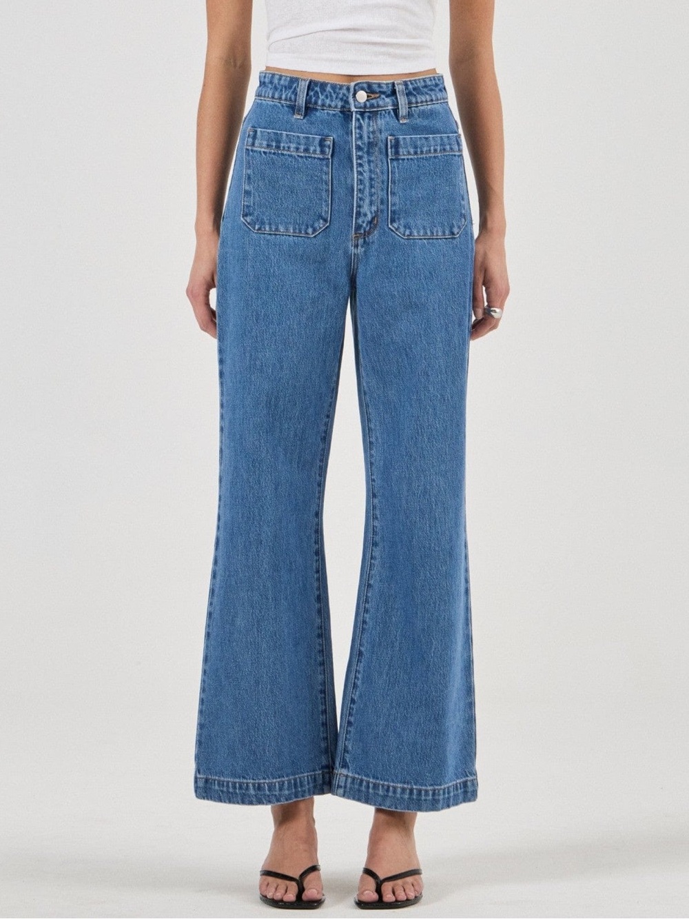 ROLLA'S Sailor Jean Ashley Blue High-Rise Wide-Leg Jeans Sz 29